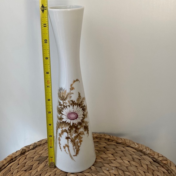 AK Kaiser Thistle Weather Flower Clock Silberdistel Vase - Picture 6 of 8